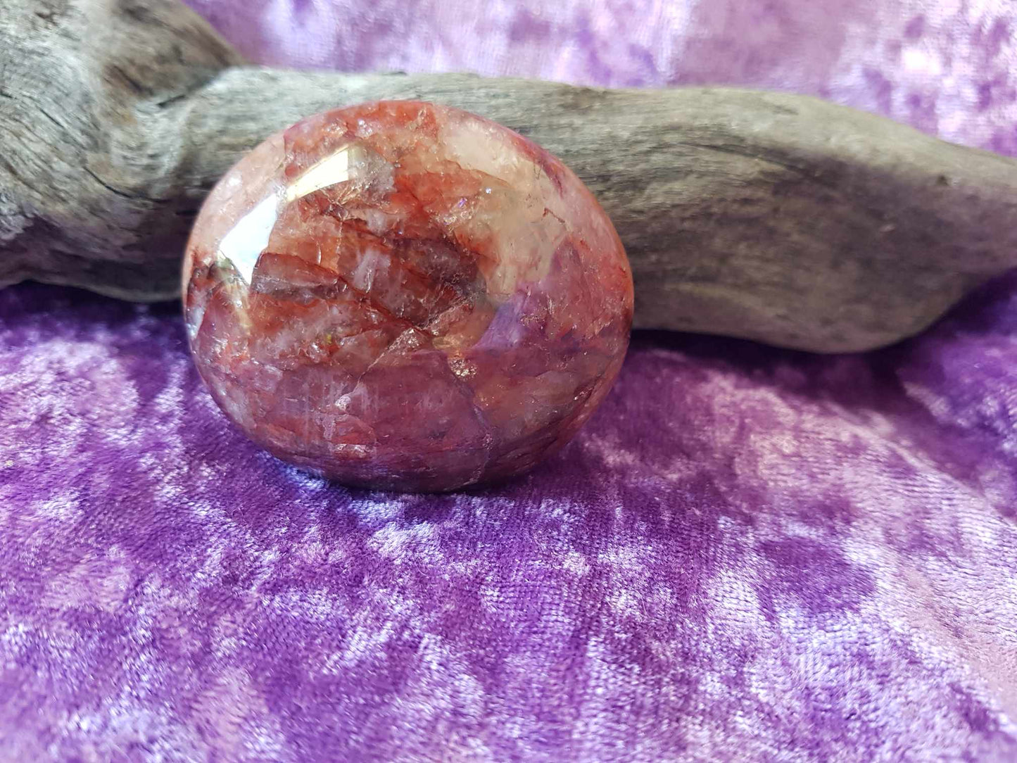 Fire Quartz Palmstone