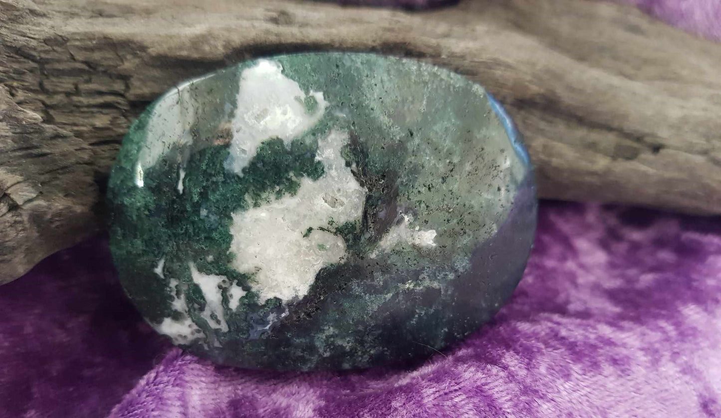 Moss Agate Palmstone