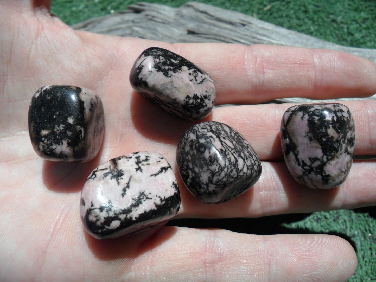 Tumbled Rhodonite