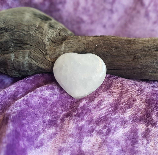 Blue Calcite Heart