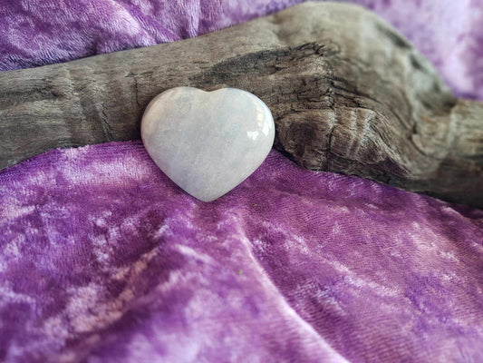 Blue Calcite Heart