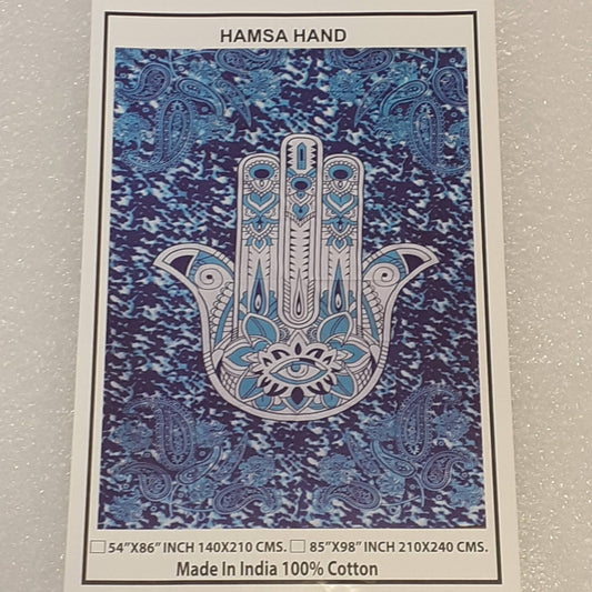 Hamsa Hand bedcover/wall hanging/tapestry
