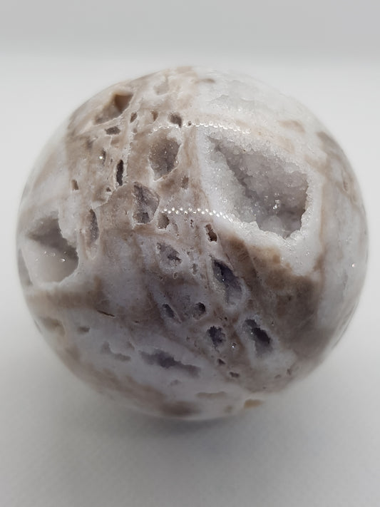 White Sphalerite Sphere