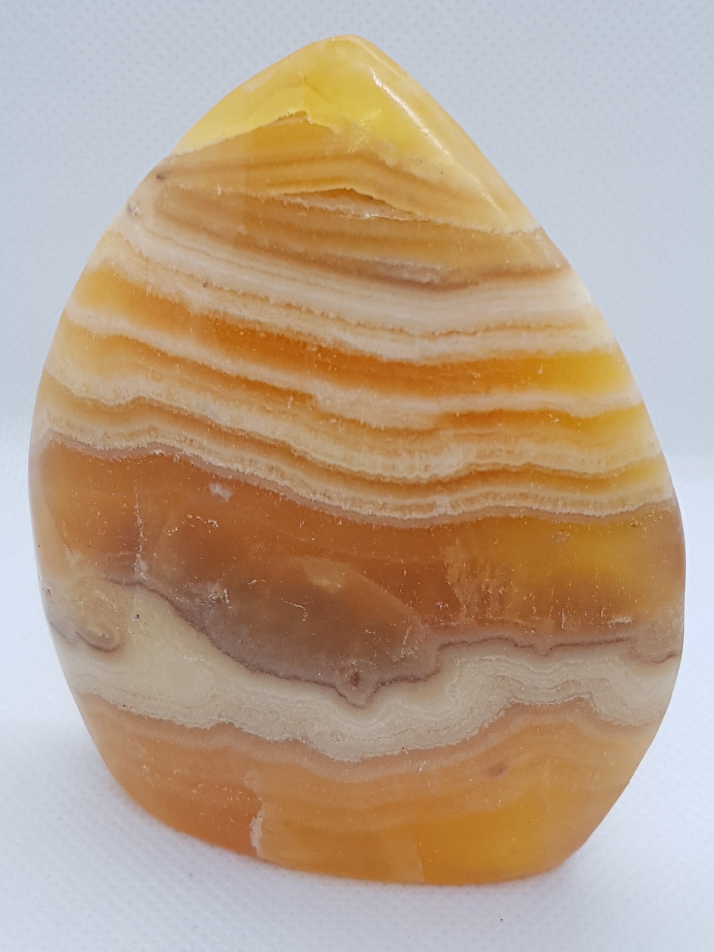 Orange calcite flame