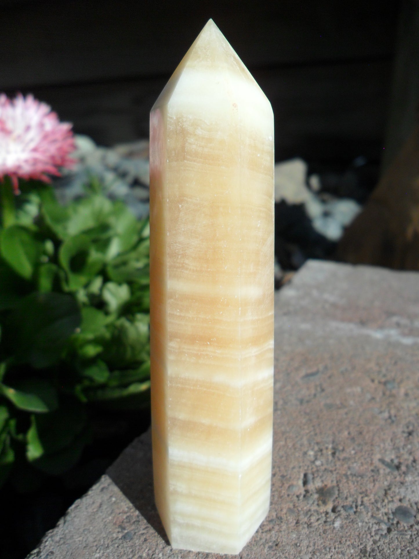 Orange Calcite Point