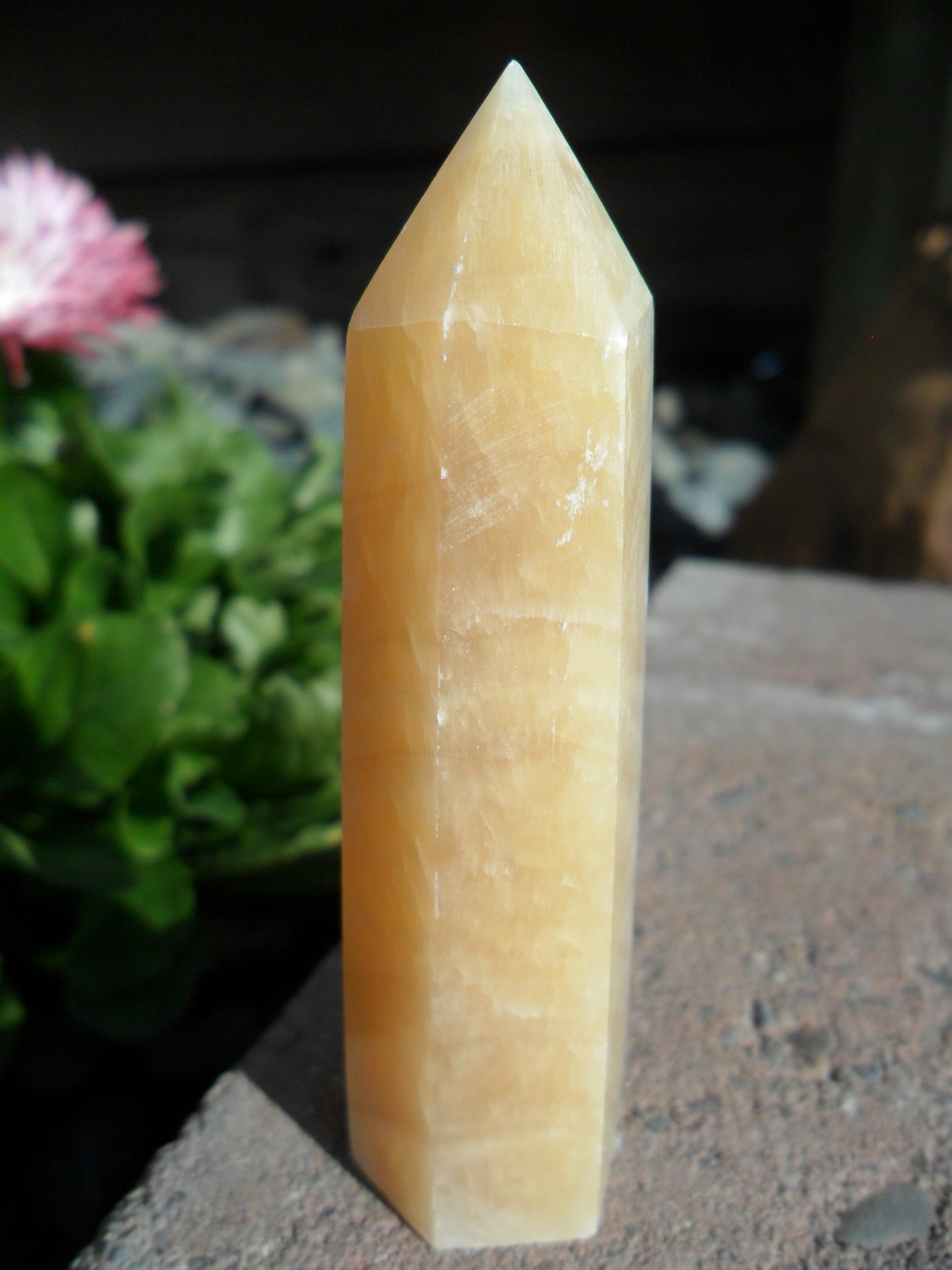 Orange Calcite Point