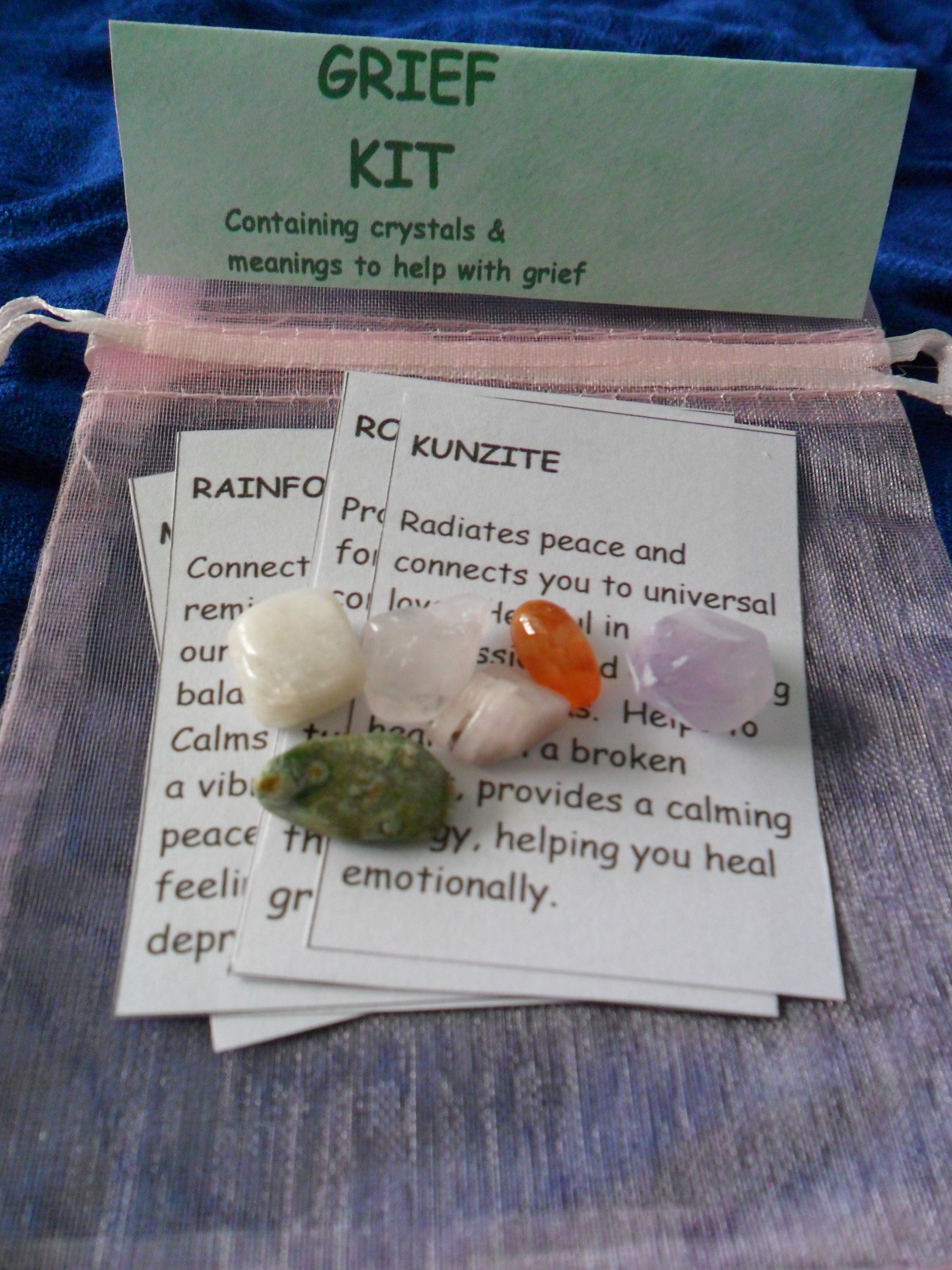 Crystal kit to help with grief