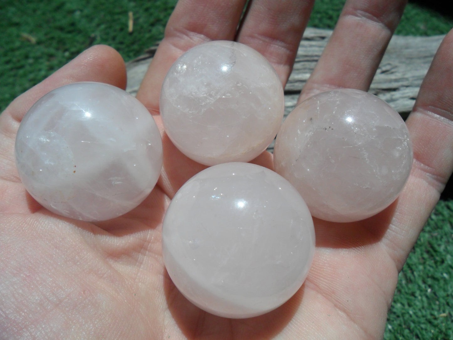 Rose quartz sphere