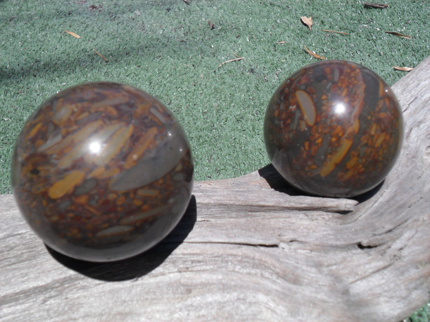 Bamboo jasper sphere