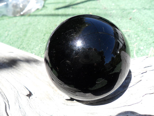 Black obsidian sphere