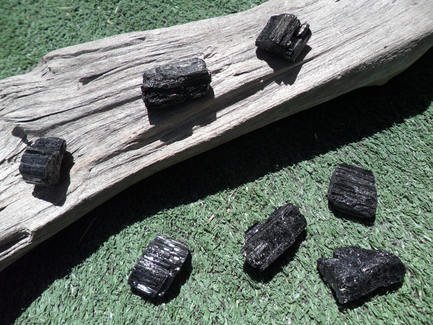 Rough black tourmaline