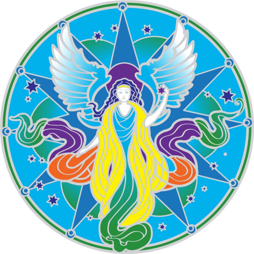 Guardian Angel Mandala Window Sticker – Mystic Journies