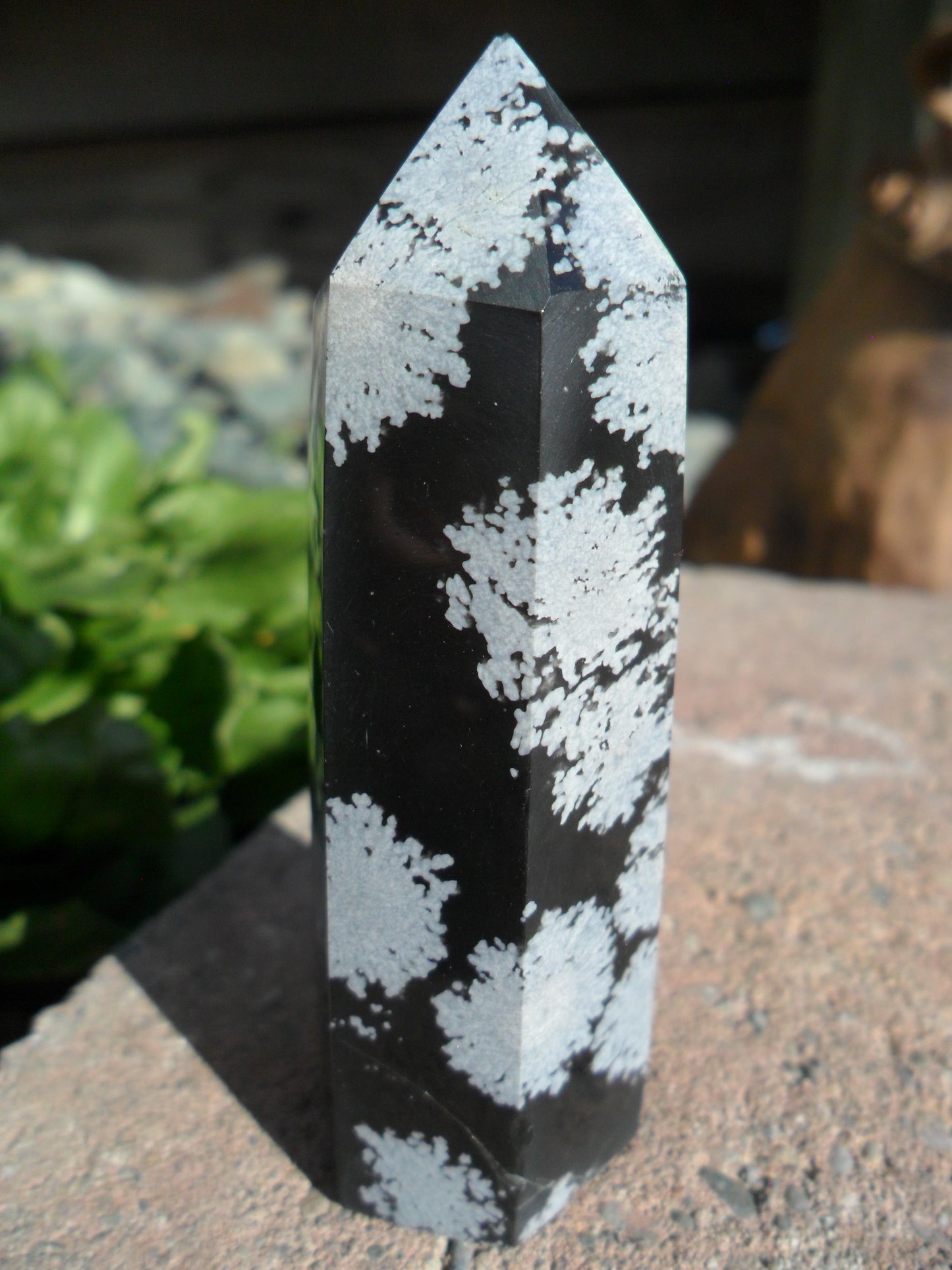 Snowflake Obsidian Point