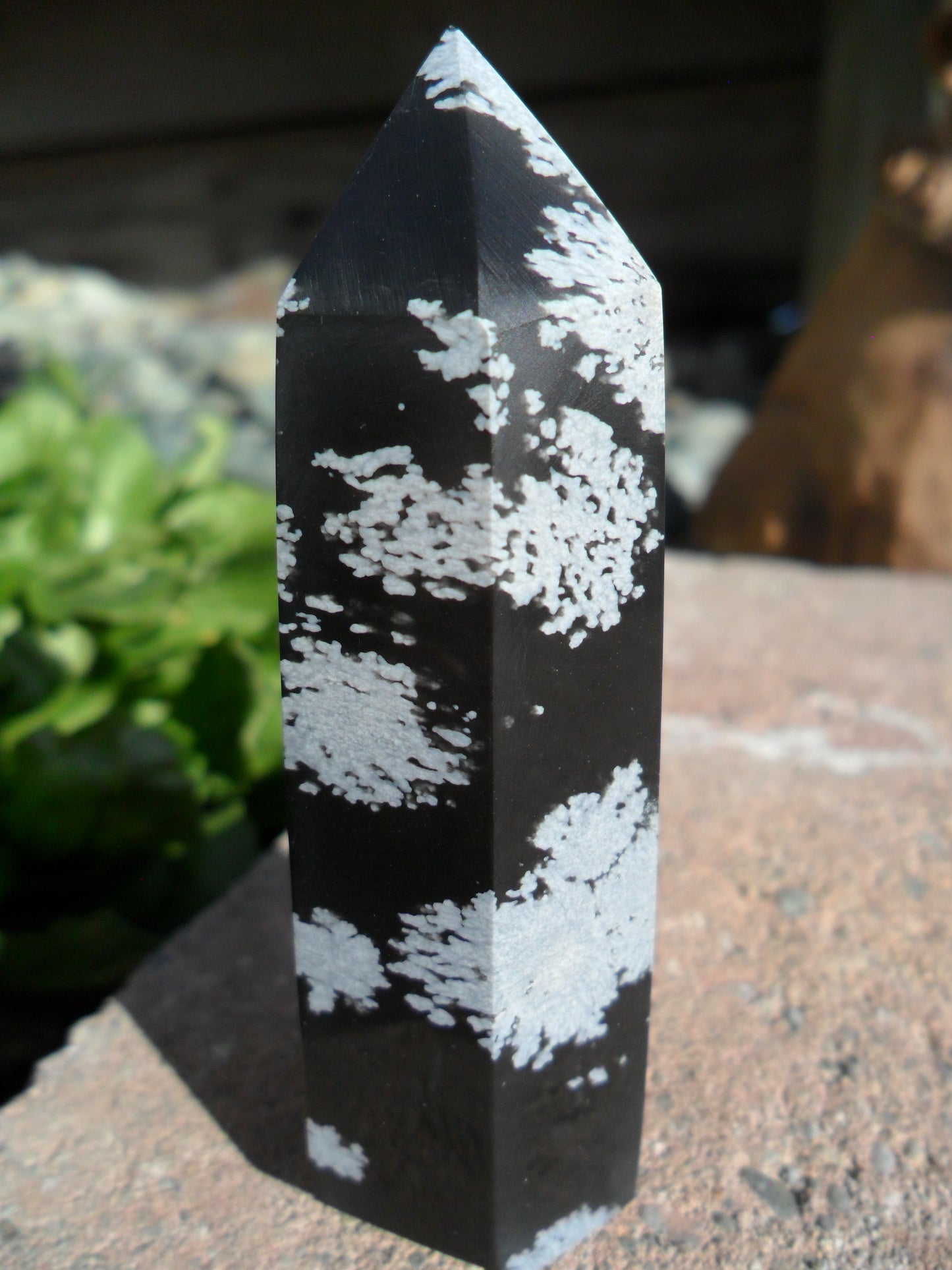 Snowflake Obsidian Point