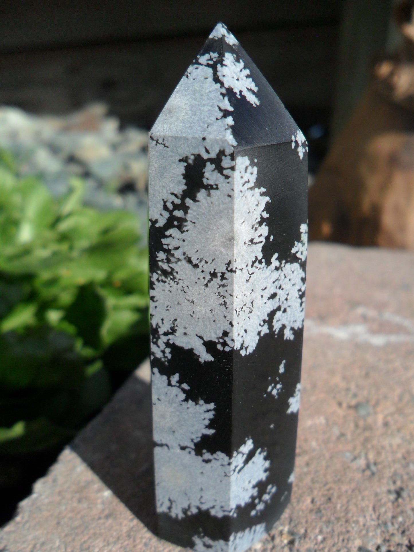 Snowflake Obsidian Point